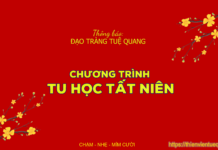 THÔNG BÁO: CHƯƠNG TRÌNH TU HỌC TẤT NIÊN CHƯƠNG TRÌNH TU HỌC TẤT NIÊN