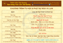 CHƯƠNG TRÌNH TU HỌC & PHẬT SỰ MÙA VU LAN 2022 CHƯƠNG TRÌNH TU HỌC & PHẬT SỰ MÙA VU LAN