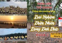 🌿THÔNG BÁO🌿 CHƯƠNG TRÌNH TRẢI NGHIỆM THIÊN NHIÊN TRONG TỈNH THỨC – K2