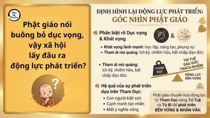 Phật giáo nói buông bỏ dục vọng, vậy xã hội lấy đâu ra động lực phát triển