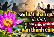 Nếu luật nhân quả là thật, tại sao nhiều người xấu vẫn thành công?
