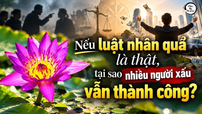 Nếu luật nhân quả là thật, tại sao nhiều người xấu vẫn thành công